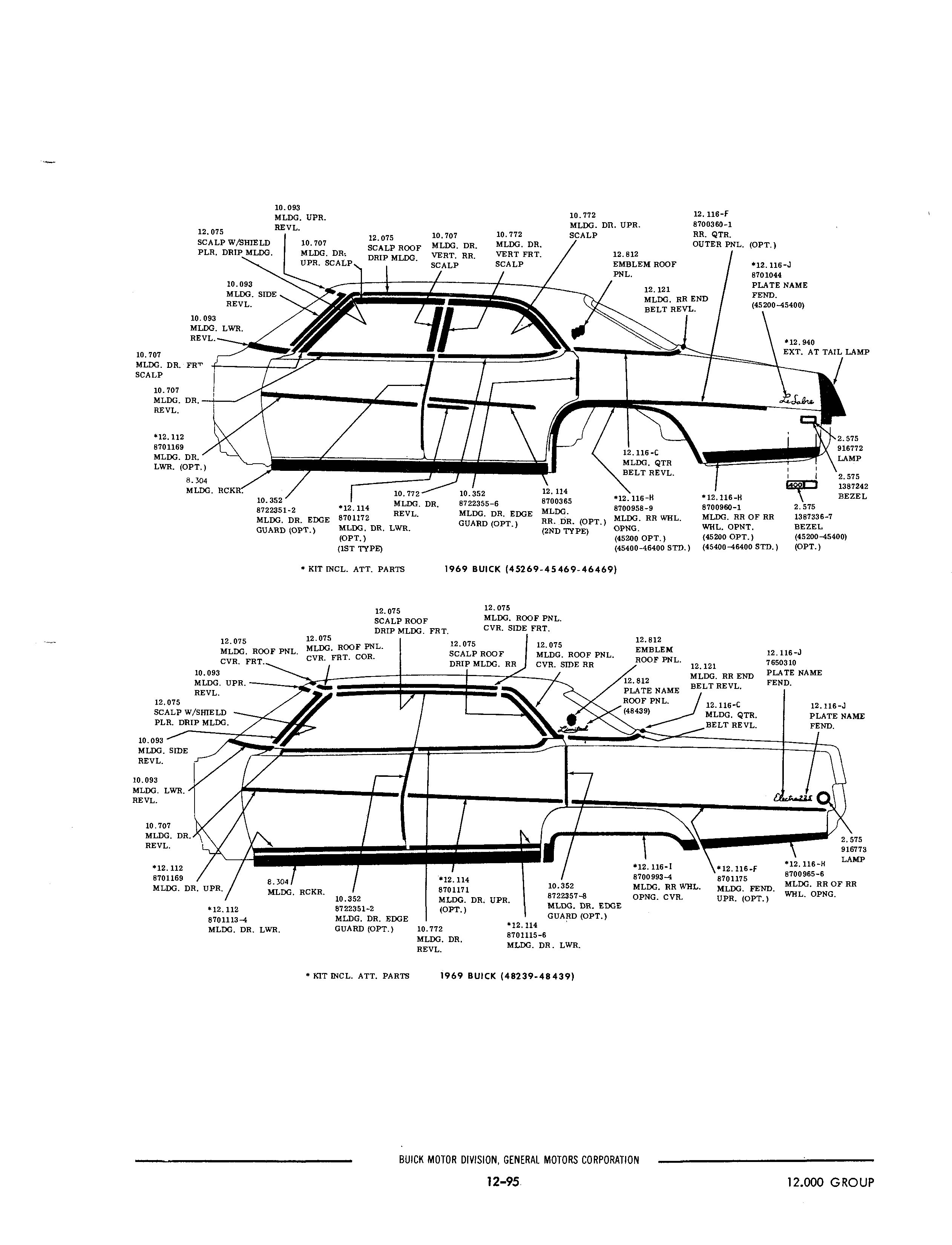 Buick 19401972 Parts illustrations / Buick Chassis And Body
